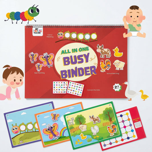 All in One Busy Binder Book Set for 2 to 4 year toddlers