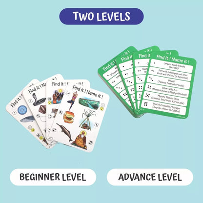 Geografika India Map Game with Flash Cards | Geography Game for Kids 5+ Years