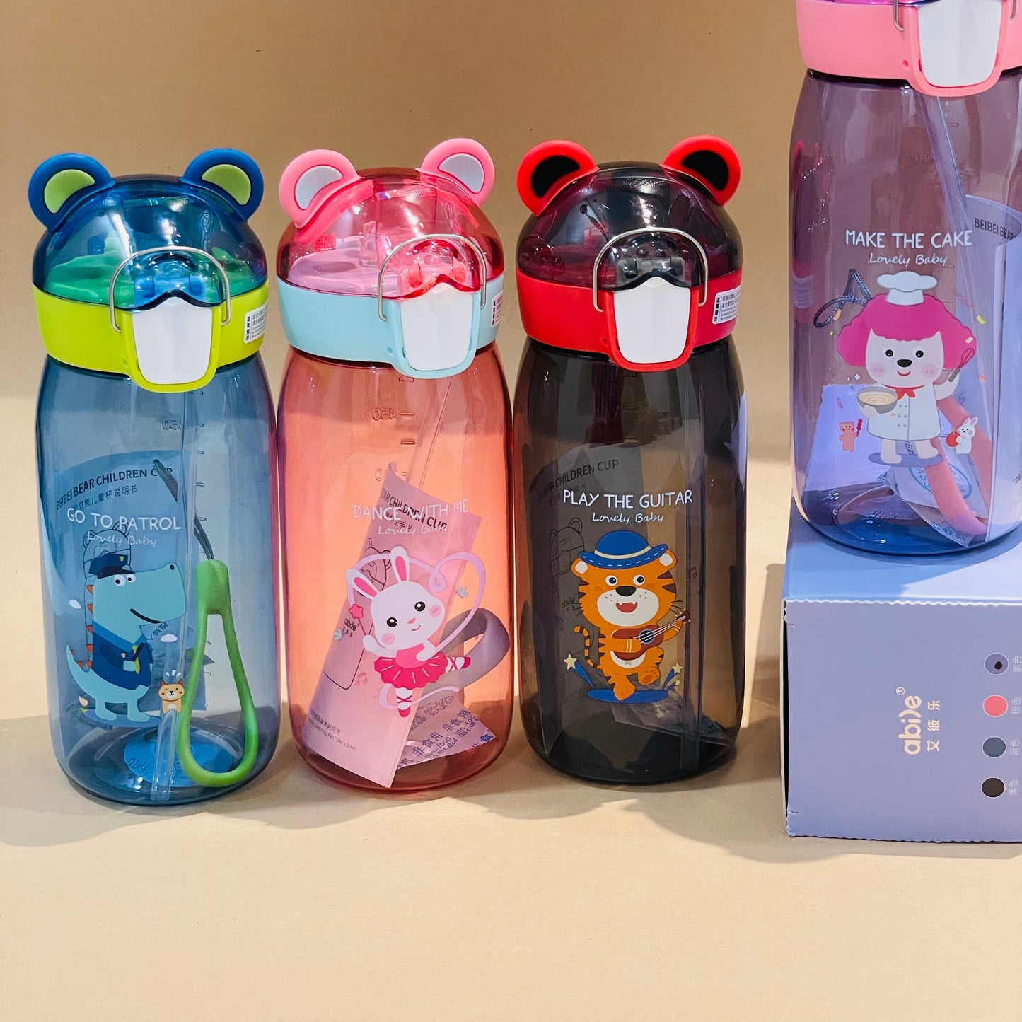 Tritan Material | Lovely Kid Sipper Water Bottles