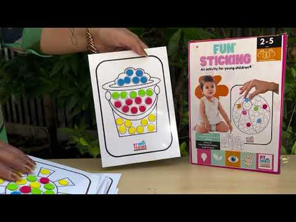 Fun Sticking Activity Box With Foam Stickers (Reusable)
