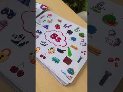 Alphabet A to Z Picture Search Activity with 26 Reusable Mats