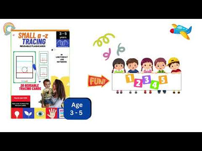Small a to z Alphabet Tracing Reusable Flashcards