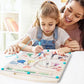 Wooden Educational Magnetic Squirrel Feeding Game, Colours & Numbers Learning Toy