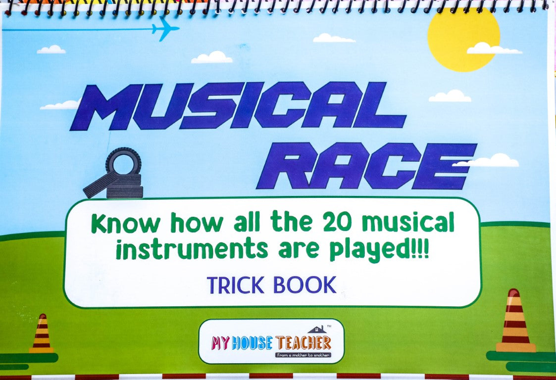 My House Teacher Know 20 Musical Instruments Magic Folder, Educational Toys For Kids Learning, Kids Activities Toys