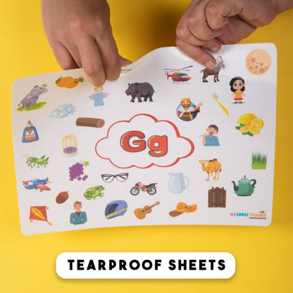 Alphabet A to Z Picture Search Activity with 26 Reusable Mats