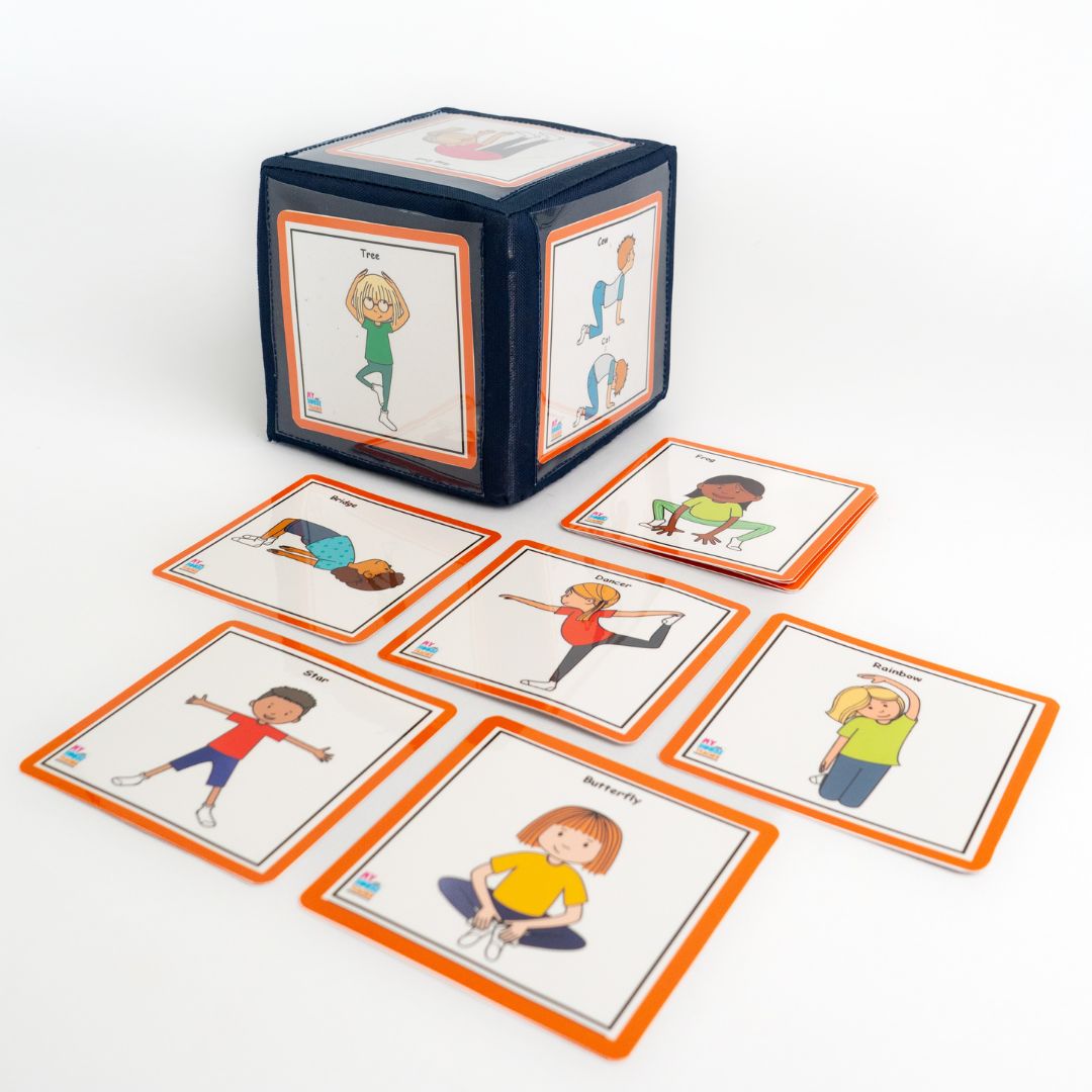 Yoga Poses Cards with a Huge Dice
