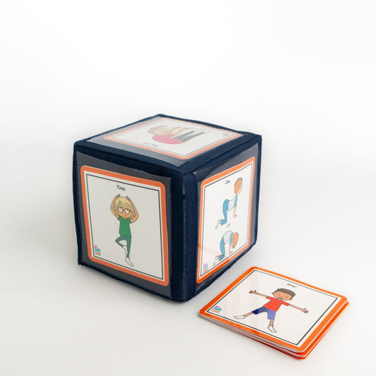 Yoga Poses Cards with a Huge Dice