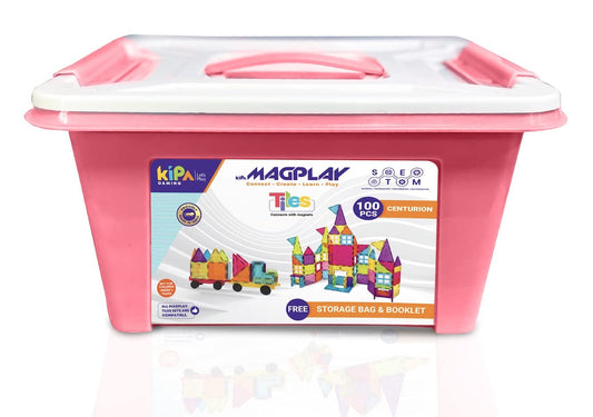 MagPlay 100 Pieces Magnetic Tiles Set