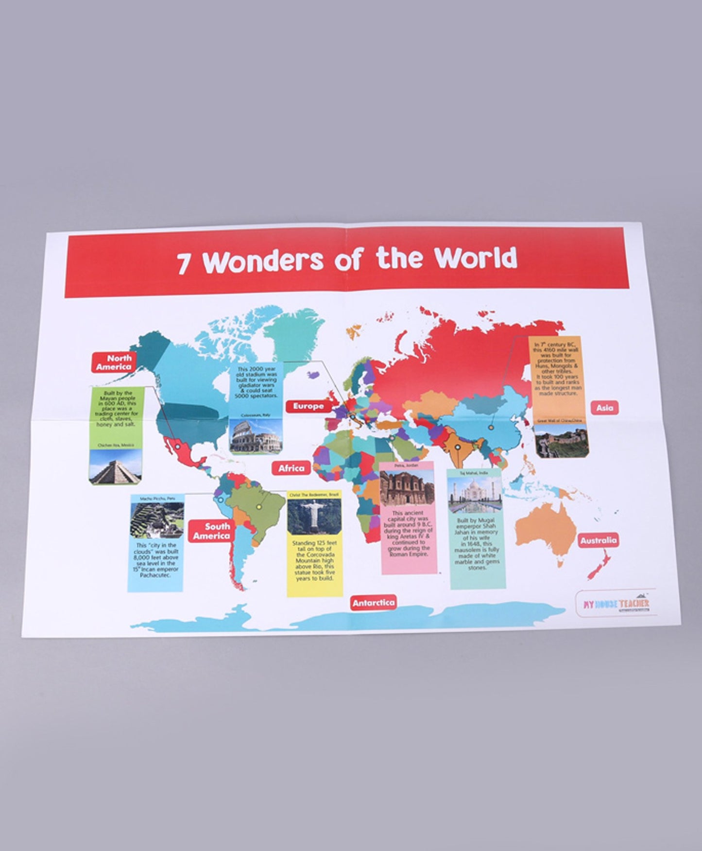 My House Teacher Know The Seven Wonders Of The World Busy Bag, Educational Toys For Kids Learning, Kids Activities Toys