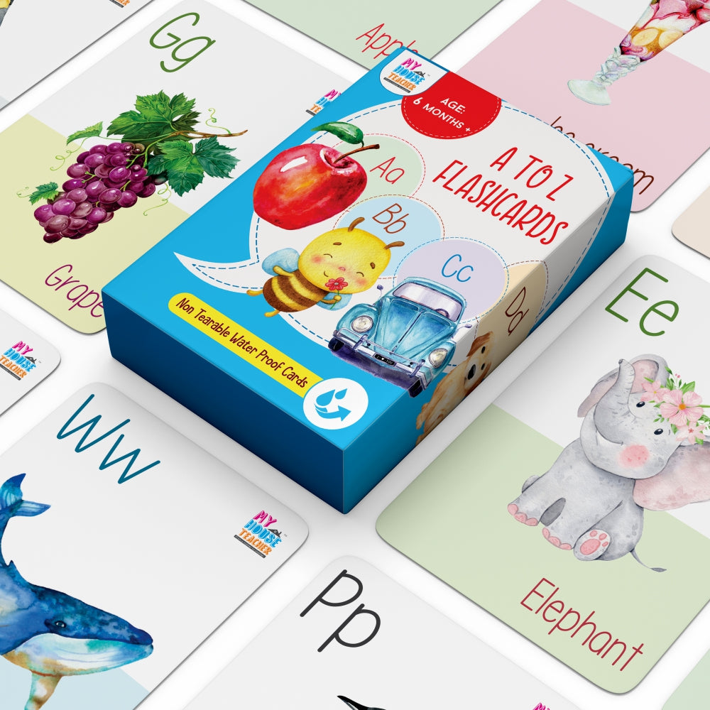 A to Z Baby Alphabet 26 Flashcards Set