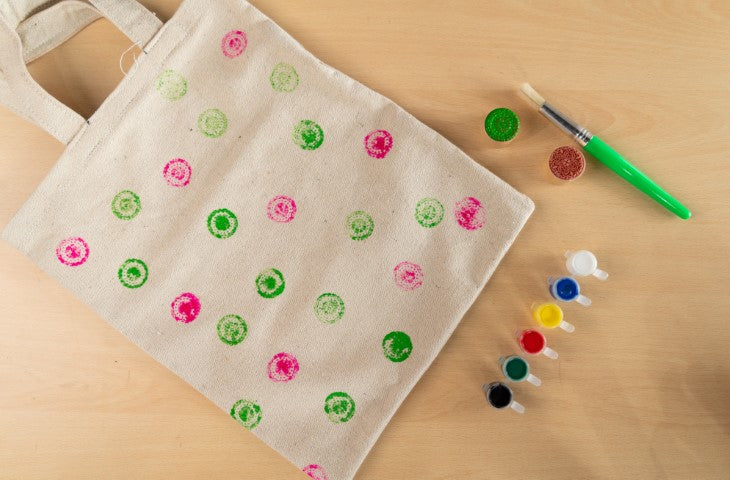 Block printing & Sewing DIY Drawstring Bag | Easy Beginner Gift Bag Project  | Tammy Johal | Skillshare