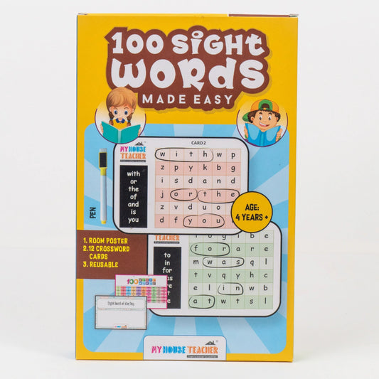 My House Teacher 100 Sight Words Made Easy Activity Game, Educational Toys For Kids Learning, Kids Activities Toys