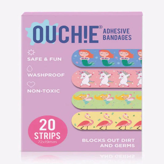 My House Teacher Ouchie Non Toxic Printed Bandages ( (Lavender)  20 Strips Each, Educational Toys For Kids Learning, Kids Activities Toys
