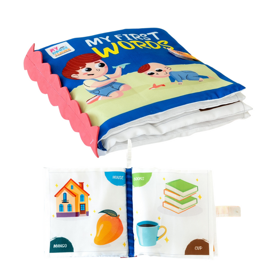 My House Teacher My First Words Soft Fabric Book, Educational Toys For Kids Learning, Kids Activities Toys