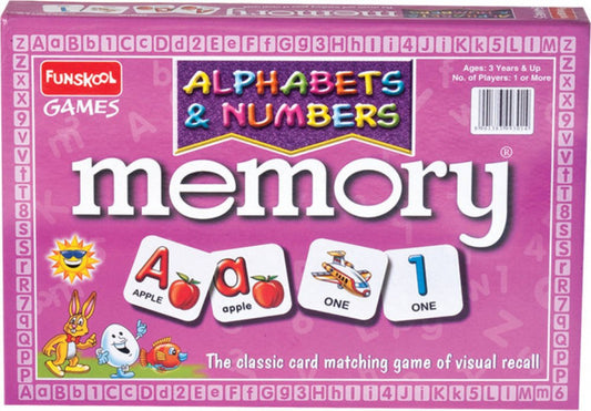 Memory Alphabets & Numbers Game