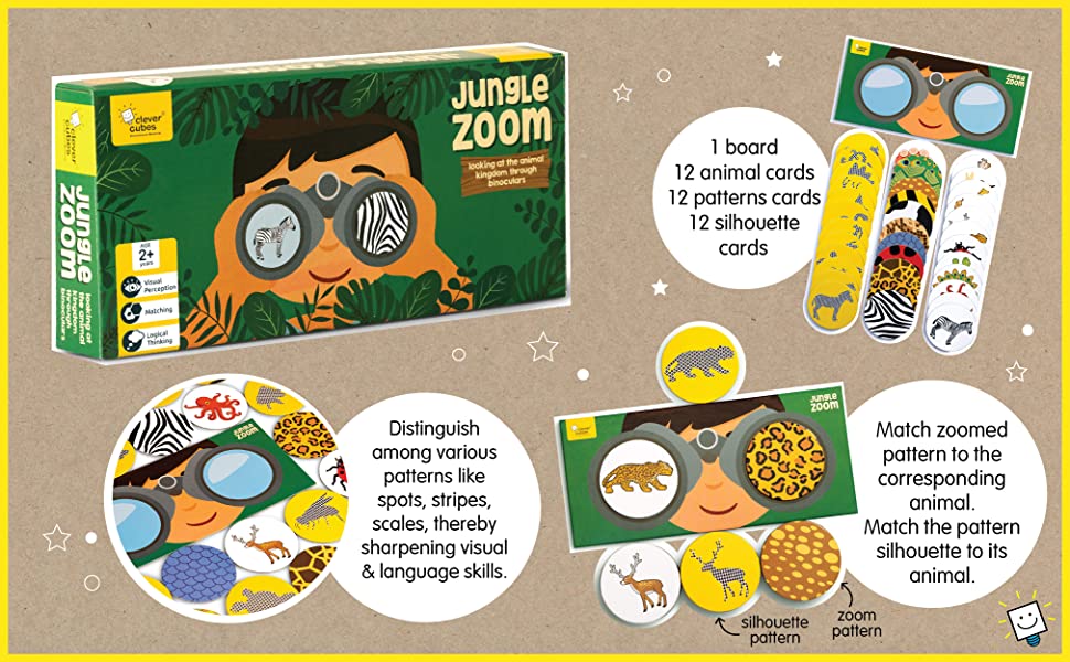 Jungle Zoom Brain Game for young kids