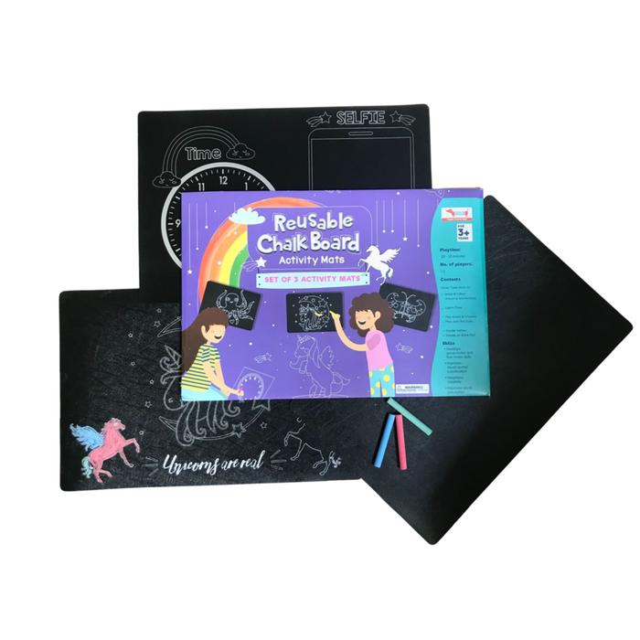 Unicorn Wipe And Clean Activity Mats Set Of 3